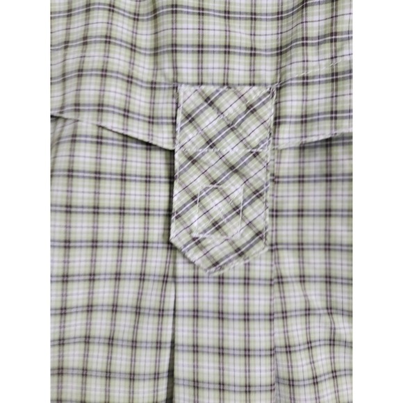 ExOfficio Air Strip Mens Green Plaid Short Sleeve Hiking Fishing Shirt Medium - Picture 9 of 10